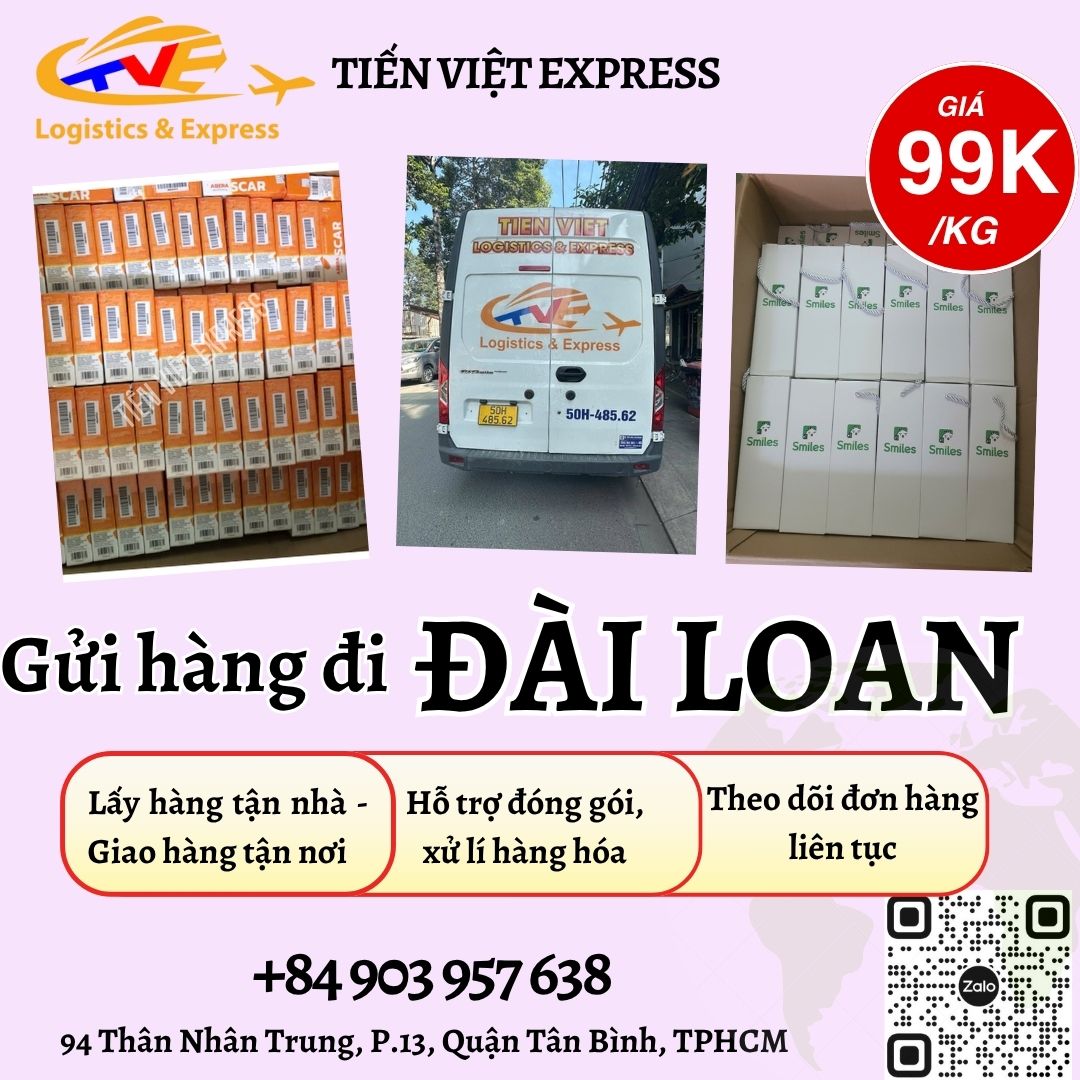 Gửi hàng đi Đài Loan - Tiến Việt Express